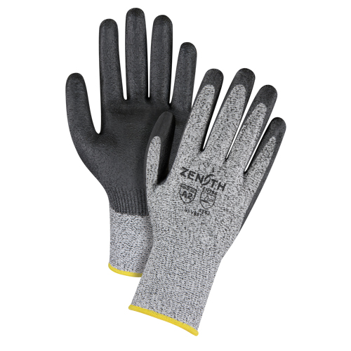 SFV077 Gants &eacute;lastiques sans coutures r&eacute;sistants &agrave; la coupe, Taille Petit/7, Calibre 13, Rev&ecirc;tement Polyur&eacute;thane, Enveloppe en PEHP, ANSI/ISEA 105 niveau 2/EN 388 niveau 3
