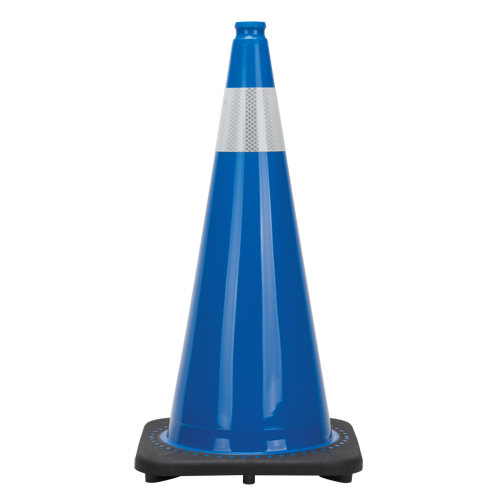 SGD694 Premium Traffic Cone, 28", Blue, 4" Reflective Collar(s)