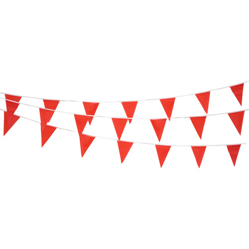 SGG311 Pennant String, 60' L, Red