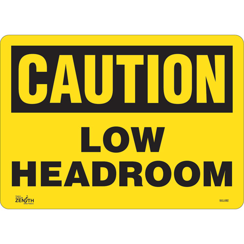 SGL692 "Low Headroom" Sign, 10" x 14", Vinyl, English