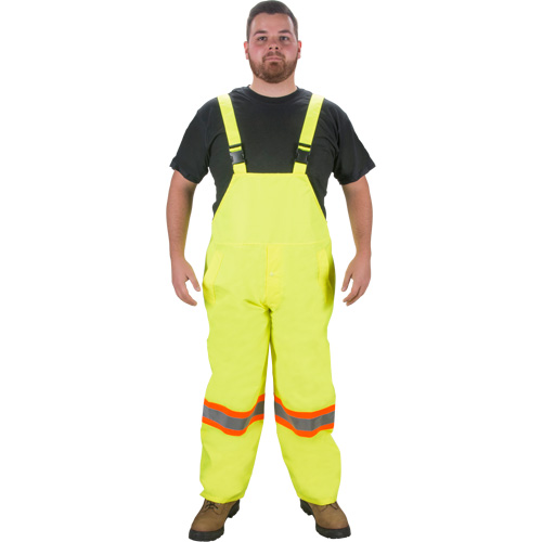 SGM201 RZ1000 Rain Bib Pants, Polyester, Small, High Visibility Lime-Yellow