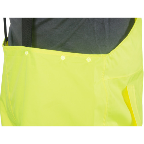 SGM201 RZ1000 Rain Bib Pants, Polyester, Small, High Visibility Lime-Yellow
