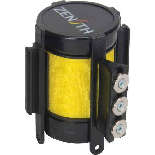 SGO653 Cassette de ruban magn&eacute;tique pour barri&egrave;re de contr&ocirc;le des foules personnalis&eacute;e, 12', Ruban Jaune