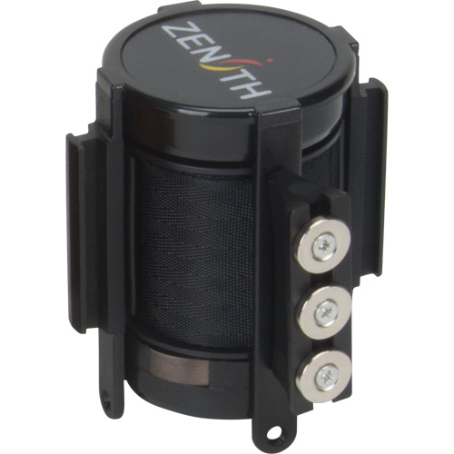 SGO656 Cassette de ruban magn&eacute;tique pour barri&egrave;re de contr&ocirc;le des foules personnalis&eacute;e, 12', Ruban Noir