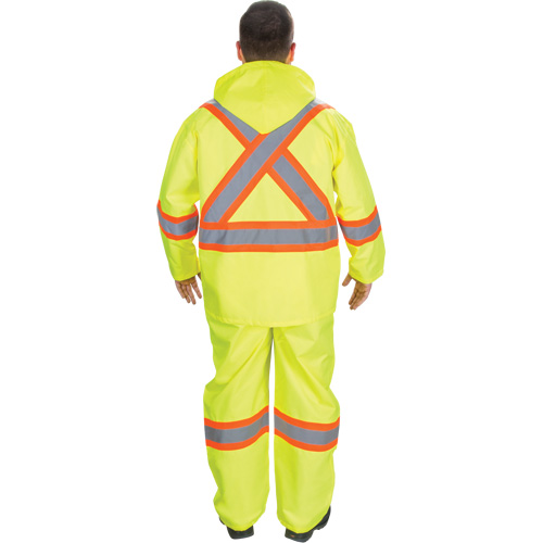 SGP356 RZ1000 Rain Suit, Polyester, Small, High Visibility Lime-Yellow