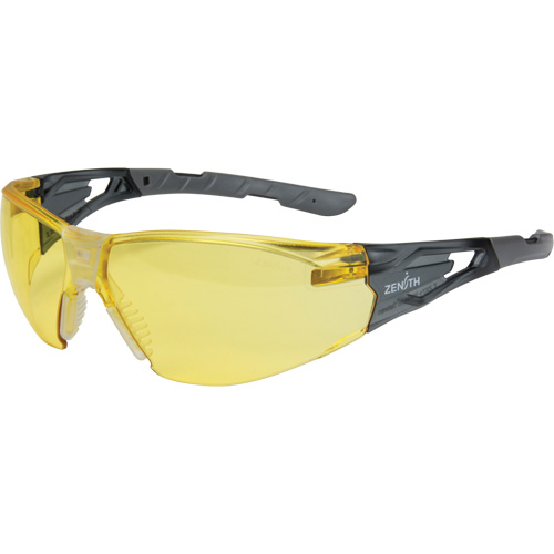 SGQ759 Z2900 Series Safety Glasses, Amber Lens, Anti-Scratch, ANSI Z87+/Meets/Exceeds CSA Z94.3