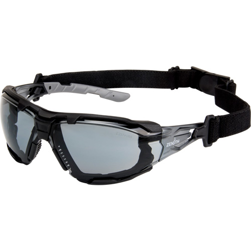 SGQ764 Z2900 Series Safety Glasses with Foam Gasket, Grey/Smoke Lens, Anti-Scratch, ANSI Z87+/Meets/Exceeds CSA Z94.3