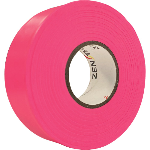 SGQ807 Ruban de signalisation, 1,1875" la x 164' lo, Rose fluorescent