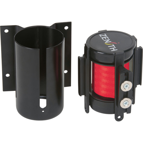 SGR001 Barri&egrave;re &agrave; fixation murale avec ruban magn&eacute;tique, Acier, Fixation par vis, 7', Ruban Rouge