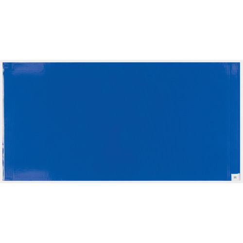 SGY234 Peel-Away Cleanroom Mats & Frame Kit, 1.57 mils Thick, 24" W, 3-3/4' L x Blue