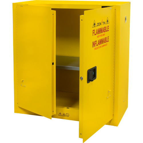 SGU465 Flammable Storage Cabinet, 30 gal., 2 Door, 43" W x 44" H x 18" D