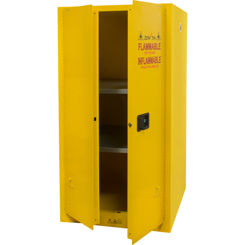 SGU467 Flammable Storage Cabinet, 60 gal., 2 Door, 34" W x 65" H x 34" D