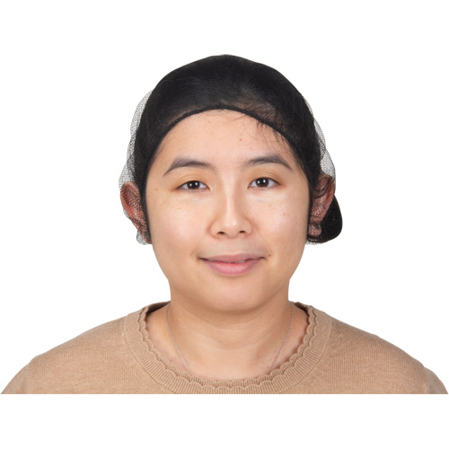 SGW862 Hair Nets, Nylon, 21", Brown