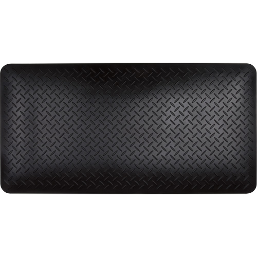 SGW899 Tapis antifatigue, Losange, 1-2/3' x 3-1/4' x 3/4", Noir, Polyur&eacute;thane