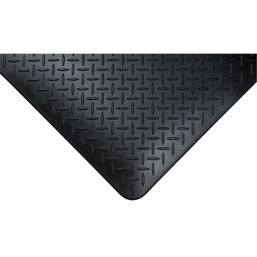 SGW899 Tapis antifatigue, Losange, 1-2/3' x 3-1/4' x 3/4", Noir, Polyur&eacute;thane