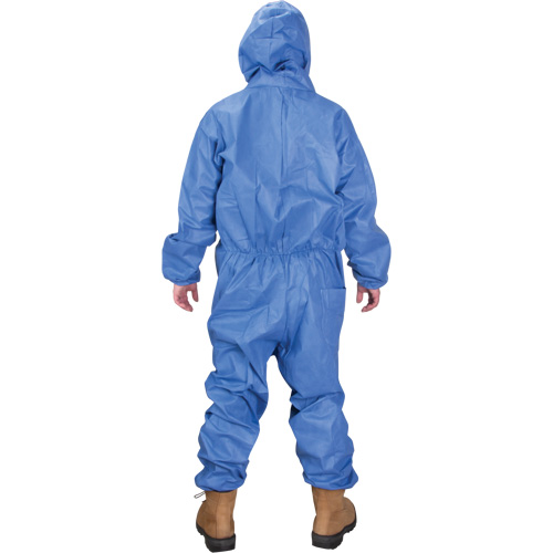 SGX195 Hooded Coveralls, Medium, Blue, SMS