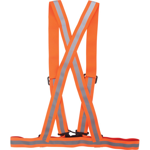 SGZ622 Traffic Harness, High Visibility Orange, Silver Reflective Colour, Medium