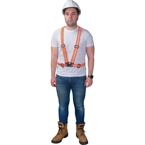 SGZ622 Traffic Harness, High Visibility Orange, Silver Reflective Colour, Medium