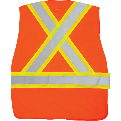 SGZ627 CSA-Compliant High-Visibility Surveyor Vest, High Visibility Orange, Medium, Polyester