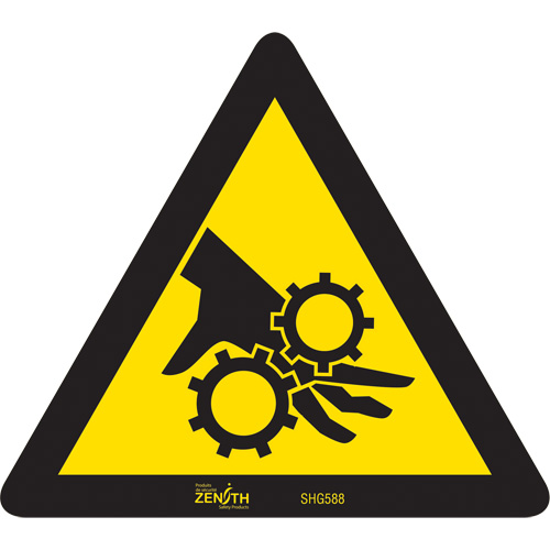 Zenith Safety Products Pinch Point CSA Standard Safety Sign, 6