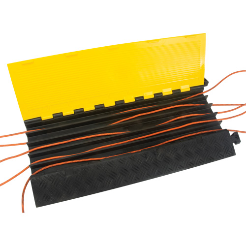 SHJ533 Polyurethane Cable Protector, 5 Channels, 35.43" L x 19.69" W x 2" H