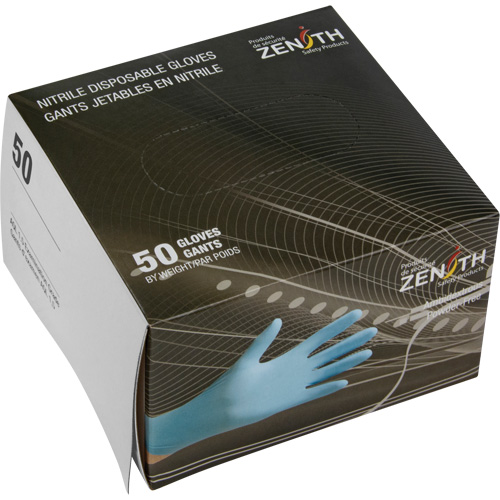 SHJ760 Vending Pack Disposable Gloves, Small, Nitrile, 4.5-mil, Powder-Free, Blue, Class 2