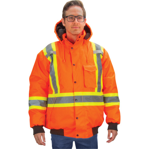 SHK744 Waterproof 7-in-1 Winter Parka, High Visibility Orange, Large