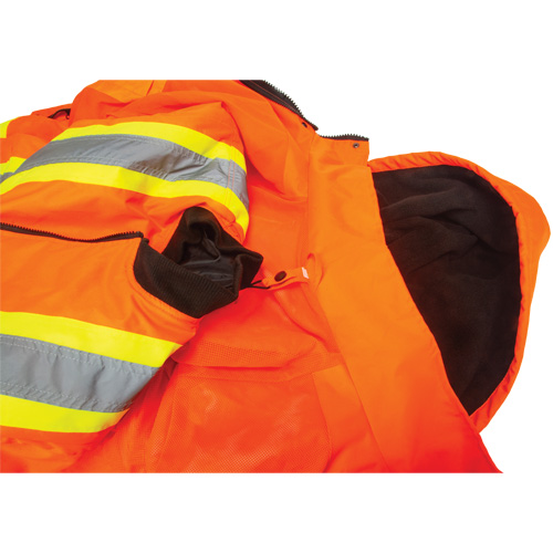 SHK744 Waterproof 7-in-1 Winter Parka, High Visibility Orange, Large