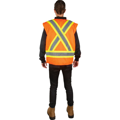 SHK744 Waterproof 7-in-1 Winter Parka, High Visibility Orange, Large