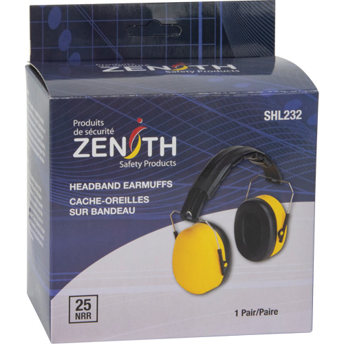 SHL232 Passive Ear Muffs, Headband, 25 NRR dB