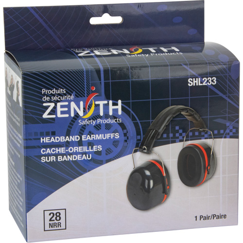SHL233 Passive Ear Muffs, Headband, 28 NRR dB