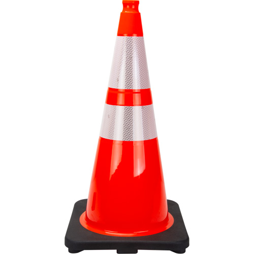SHL474 Premium Traffic Cone, 28", Orange, 4" & 6" Reflective Collar(s)