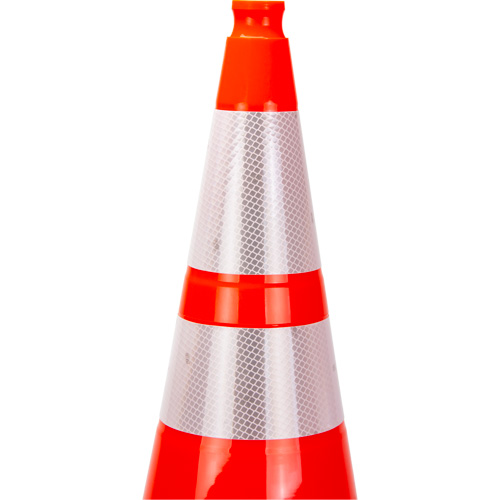 SHL474 Premium Traffic Cone, 28", Orange, 4" & 6" Reflective Collar(s)