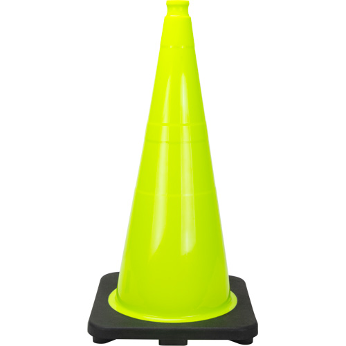 SHL482 Premium Traffic Cone, 28", Lime Green