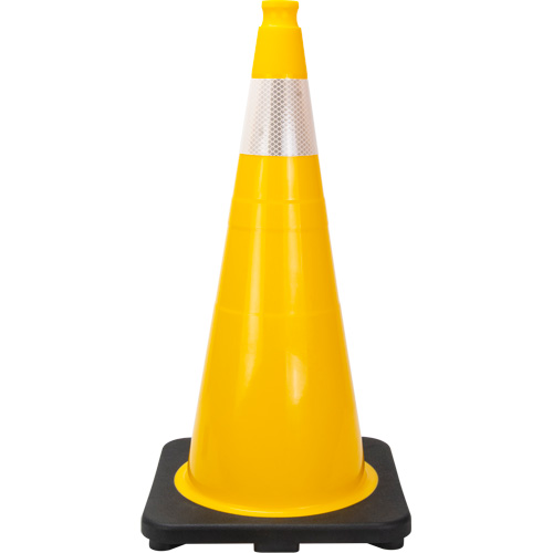 SHL484 Premium Traffic Cone, 28", Yellow, 4" Reflective Collar(s)