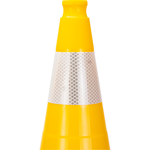 SHL484 Premium Traffic Cone, 28", Yellow, 4" Reflective Collar(s)