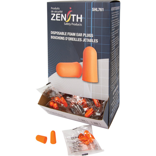 SHL761 Foam Earplugs, Pair - Polybag