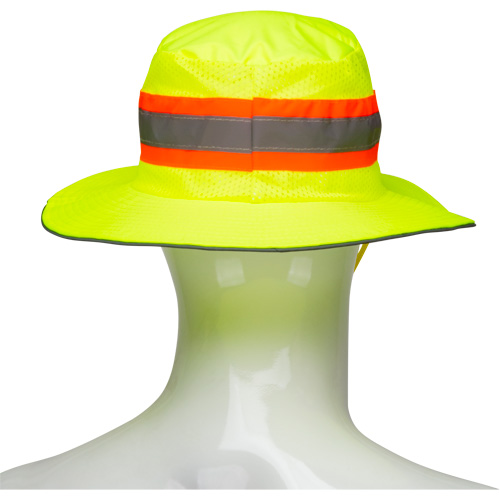 SHL864 Chapeau de p&ecirc;cheur &agrave; refroidissement par &eacute;vaporation, Lime haute visibilit&eacute;