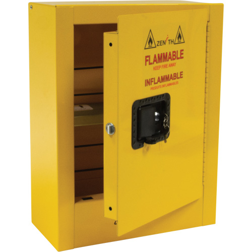 SHN743 Mini Flammable Safety Cabinet, 2 Gal., 1 Door, 17" W x 22" H x 8" D