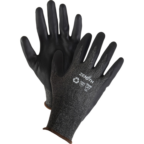 SHO174 Gants &eacute;cologiques, l&eacute;gers, et r&eacute;sistants &agrave; la coupe, &agrave; haute dext&eacute;rit&eacute;, Taille 7, Calibre 21, Rev&ecirc;tement Mousse de nitrile, Enveloppe en Acier inoxydable/PEHP/rPET, ASTM ANSI niveau A5