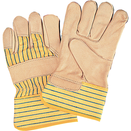 SM582 Gants d'ajusteur &agrave; paume s&egrave;che d'usage standard, Moyen, Paume en Cuir fleur de vache, Doublure en Coton