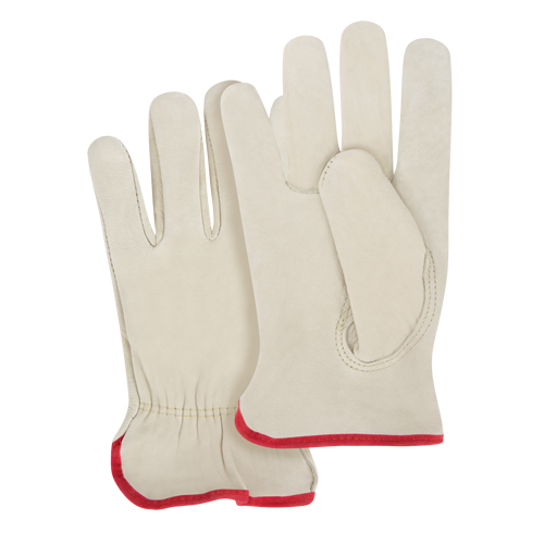 SGJ101 Gants pour conducteurs &agrave; ajustement serr&eacute;, 2T-Grand, Paume en Cuir fleur de vache