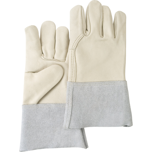 SM592 Standard-Duty Work Gloves, Large, Grain Cowhide Palm
