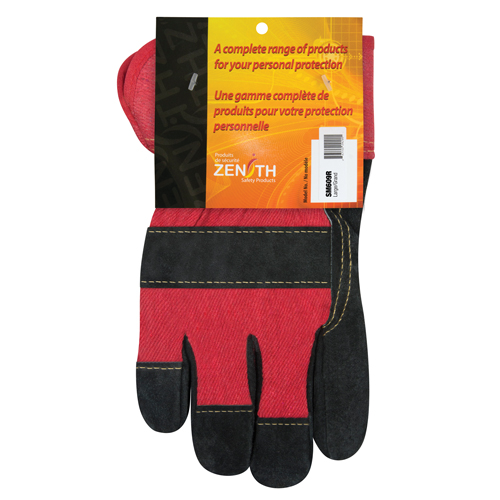 SM609R Superior Warmth Winter-Lined Fitters Gloves, Large, Split Cowhide Palm, Thinsulate Inner Lining
