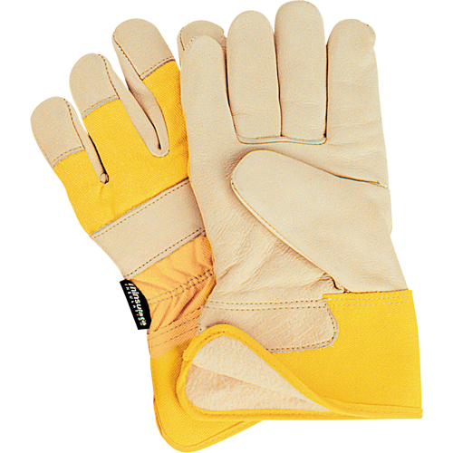 SM613R Gants d'ajusteur &agrave; chaleur sup&eacute;rieure de premi&egrave;re qualit&eacute;, Grand, Paume en Cuir fleur de vache, Doublure en Thinsulate