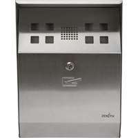 JN619 Smoking Receptacle, Wall-Mount, Stainless Steel, 1.6 Litres Capacity, 13-4/5" Height