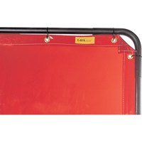 Rideau Lavashield<sup>MC</sup>, 68,5" x 68,5", Transparence Élevé, Orange NT828 | Zenith Safety Products