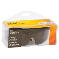 Z400 Series Safety Glasses, Grey/Smoke Lens, Anti-Scratch Coating, ANSI Z87+/CSA Z94.3 SAK851R | Zenith Safety Products