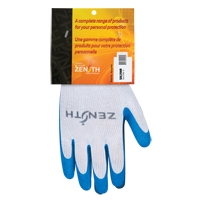 Natural Rubber Seamless Knit Coated Gloves, 9, Rubber Latex Coating, 10 Gauge, Polyester/Cotton Shell SAL256R | Zenith Safety Products