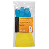 Dipped Chemical-Resistant Gloves, Size 10, 12" L, Neoprene/Rubber Latex, Flock-Lined Inner Lining, 28-mil SAM653R | Zenith Safety Products